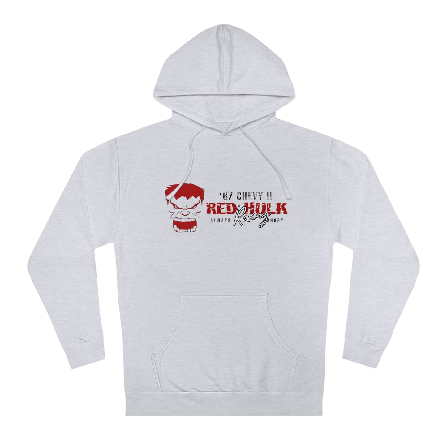 Red Hulk Racing - I Love Drag Racing Unisex Hooded Sweatshirt Hoodie