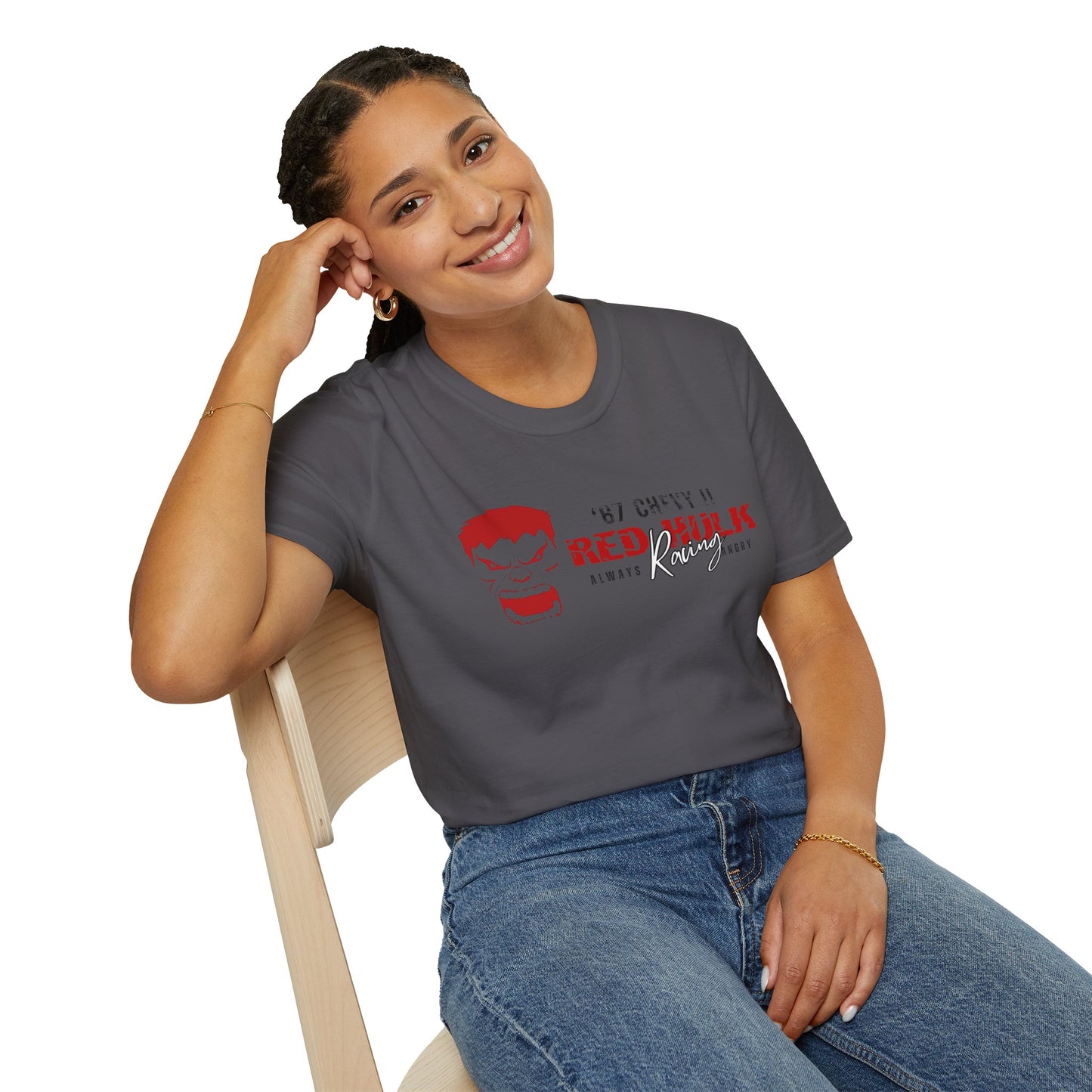 Red Hulk Racing Drag Racing I love that Sh%t! T-Shirt Unisex Softstyle T-Shirt