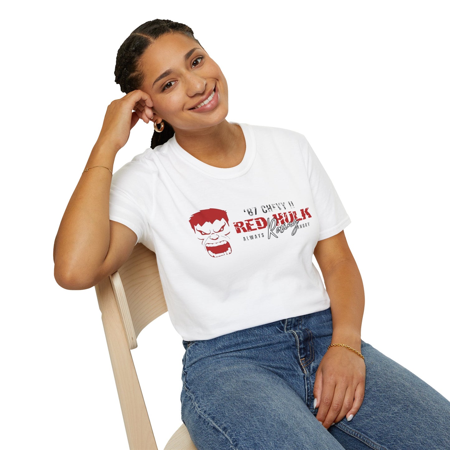 Red Hulk Racing Drag Racing I love that Sh%t! T-Shirt Unisex Softstyle T-Shirt