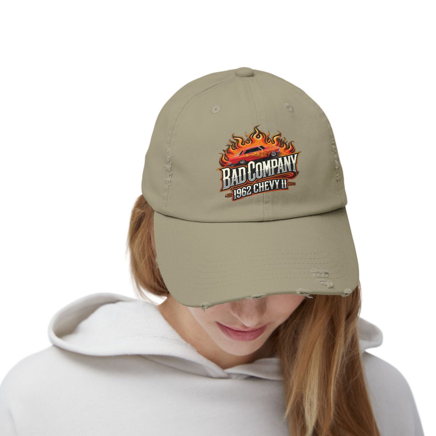 Bad Company Distressed Cap - Unisex Vintage Style Hat