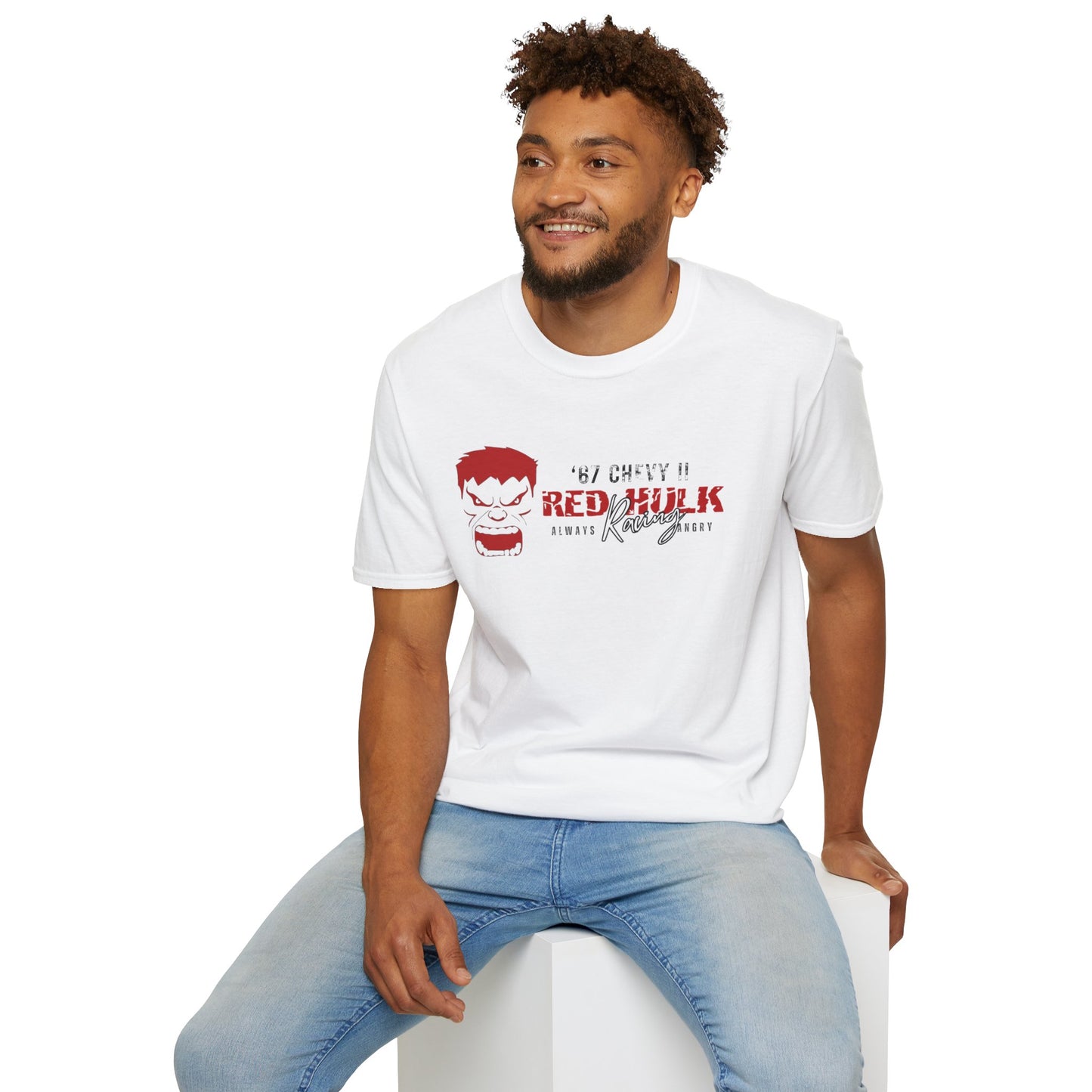 Red Hulk Racing Drag Racing I love that Sh%t! T-Shirt Unisex Softstyle T-Shirt
