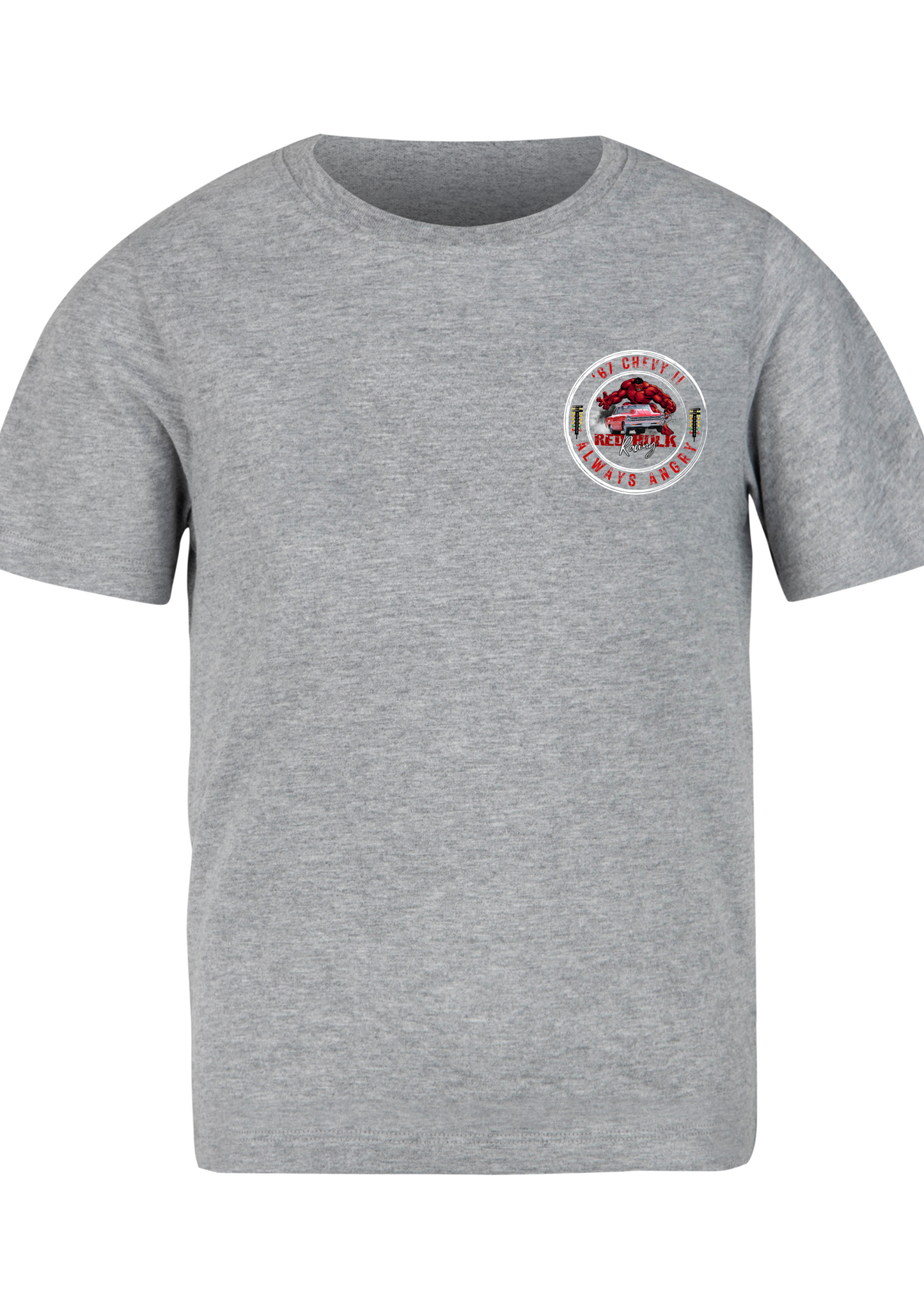 Red Hulk Racing, 67 Chevy II Nova Drag Racing Car T-Shirt, Racing Shirt Car Lover Gift