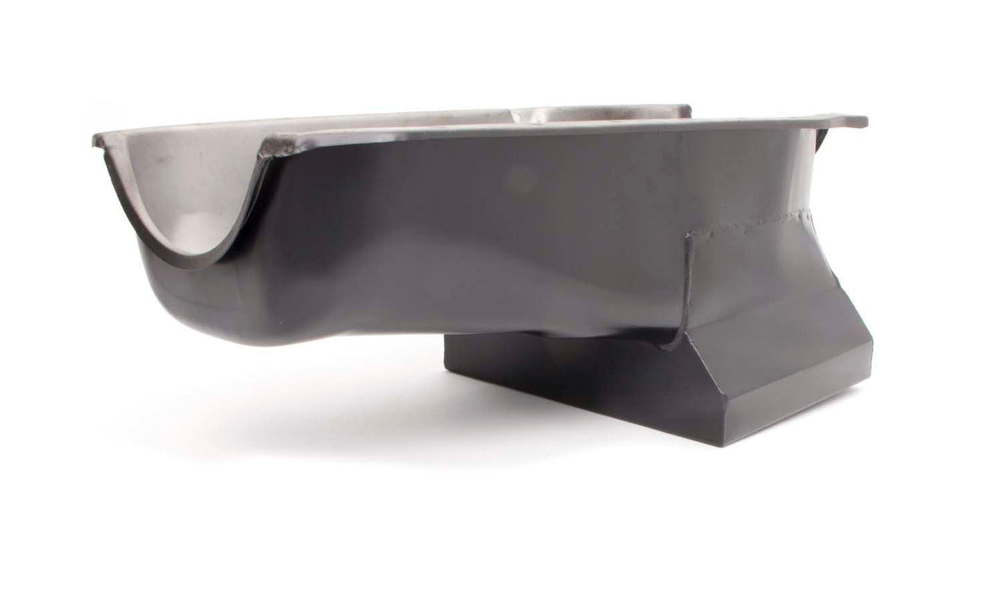 86- SBC Steel Drag Race Oil Pan Black