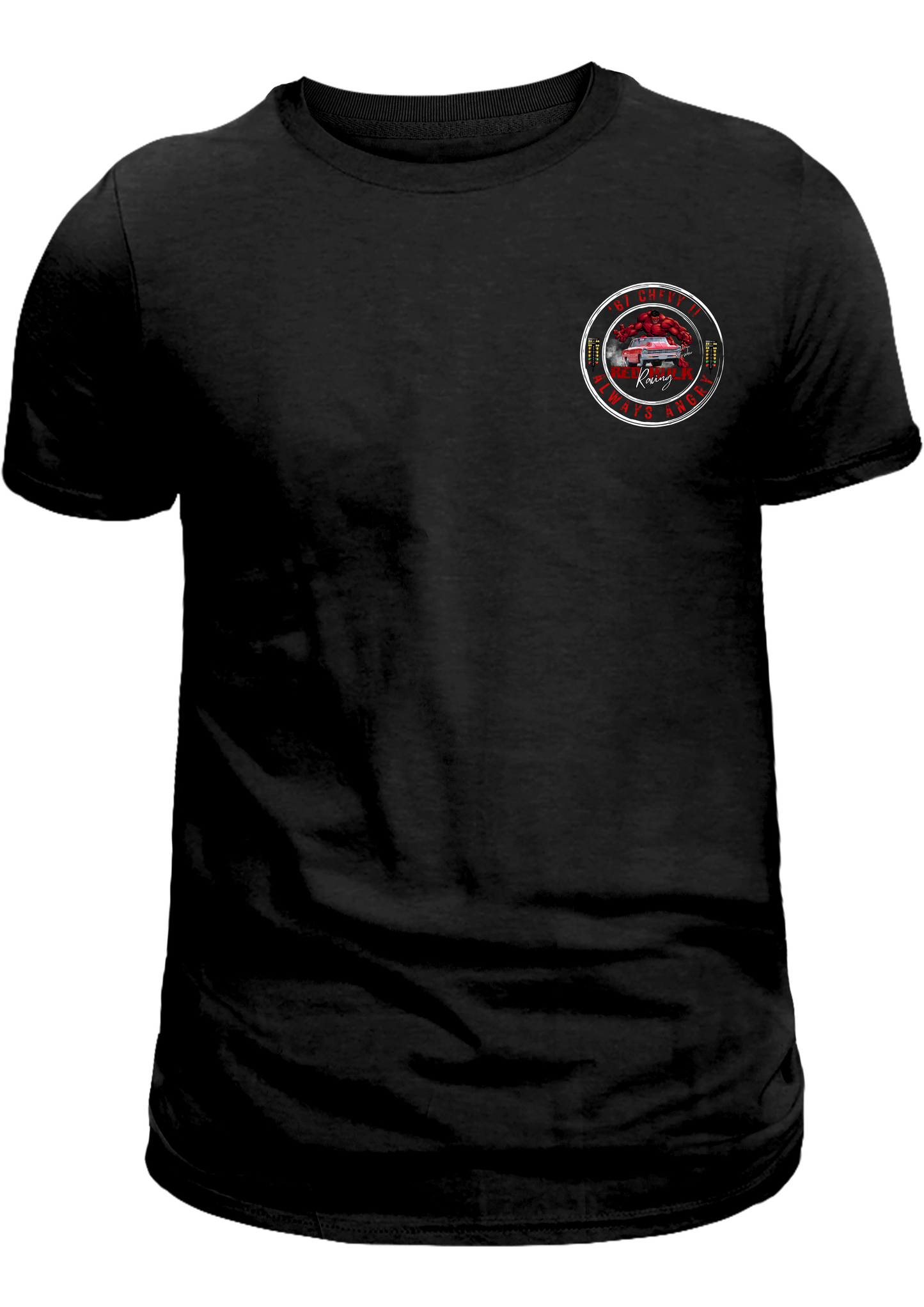 Red Hulk Racing, 67 Chevy II Nova Drag Racing Car T-Shirt, Racing Shirt Car Lover Gift