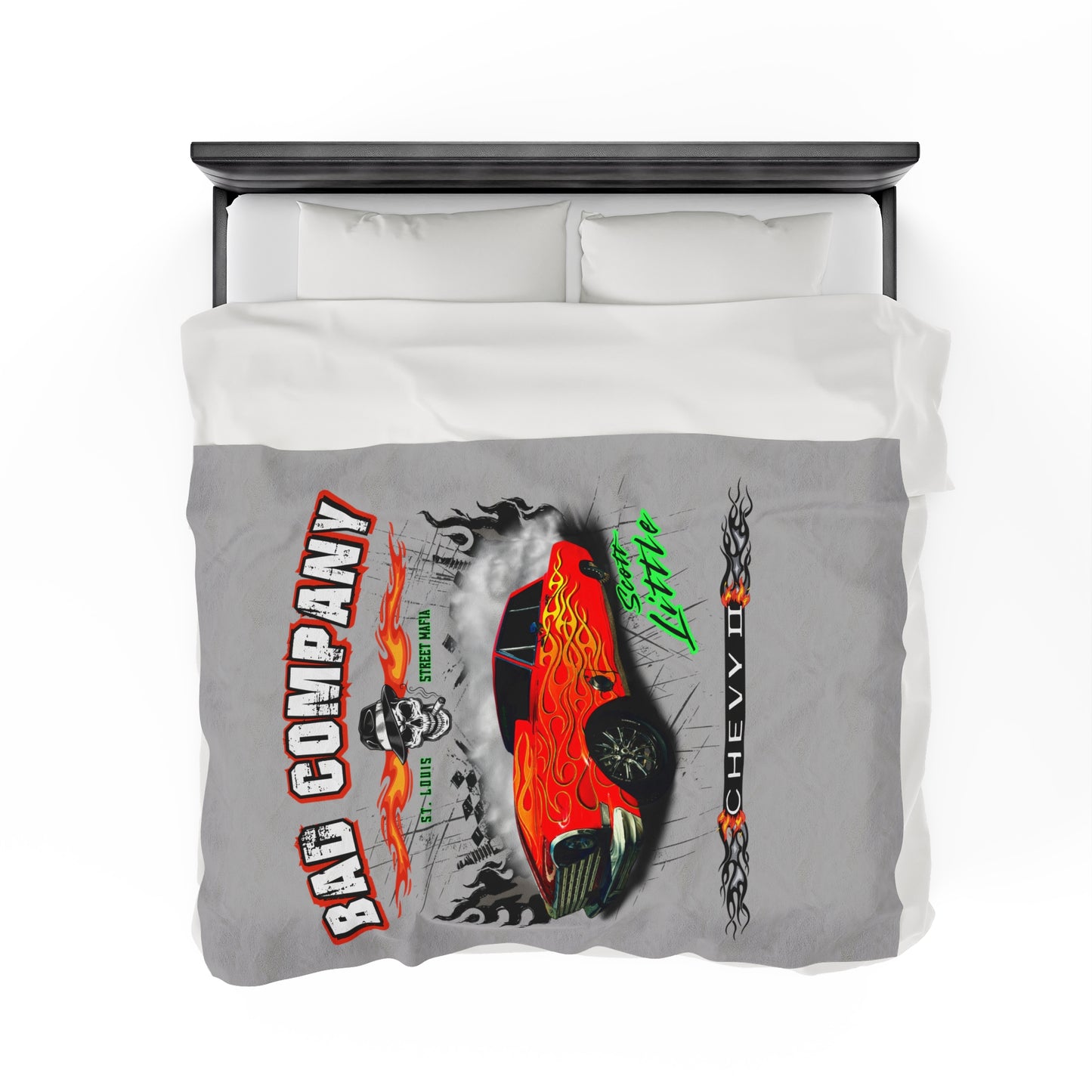 Bad Company Chevy II Velveteen Plush Blanket -