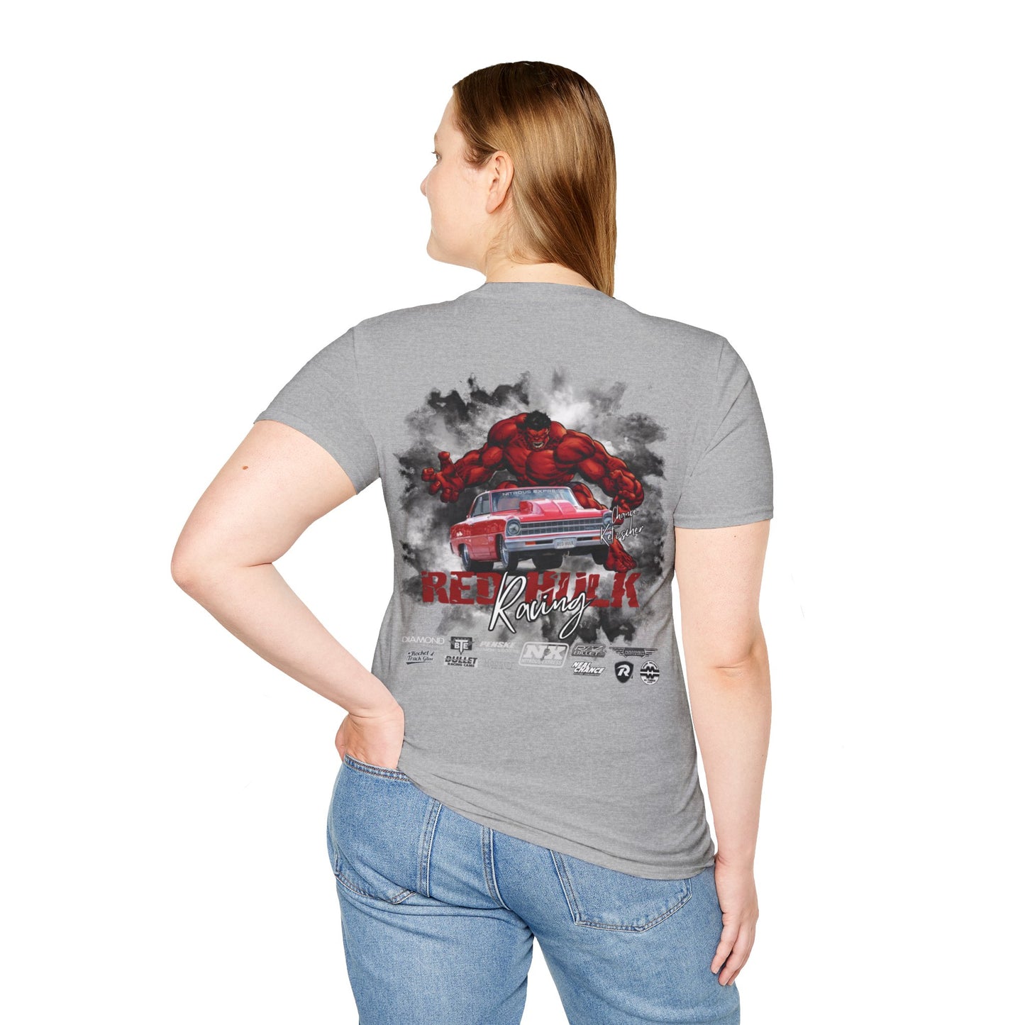 Red Hulk Racing Official Drag Racing Shirt Unisex T-Shirt Racecar Shirt, Car Guy Gift