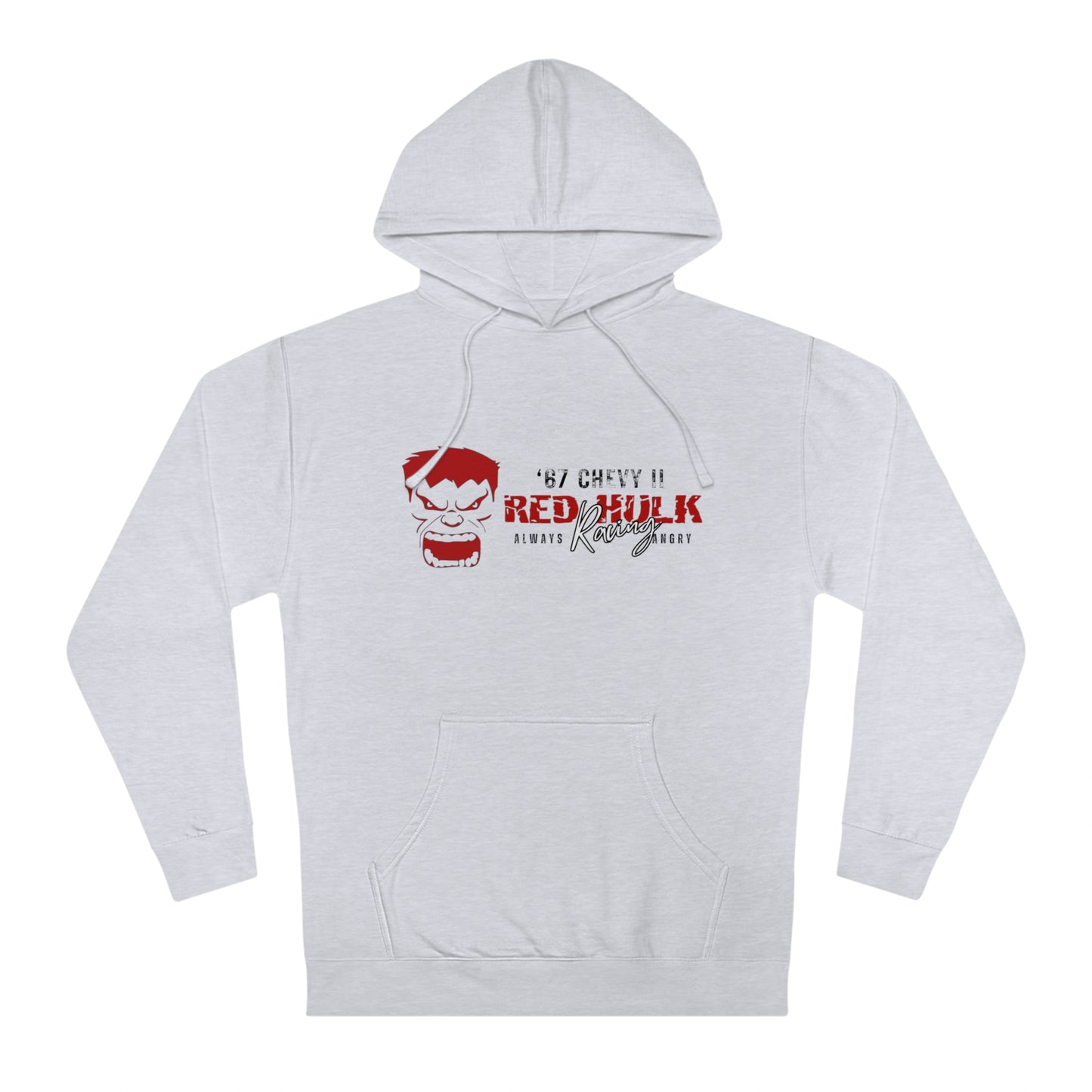 Red Hulk Racing - I Love Drag Racing Unisex Hooded Sweatshirt Hoodie