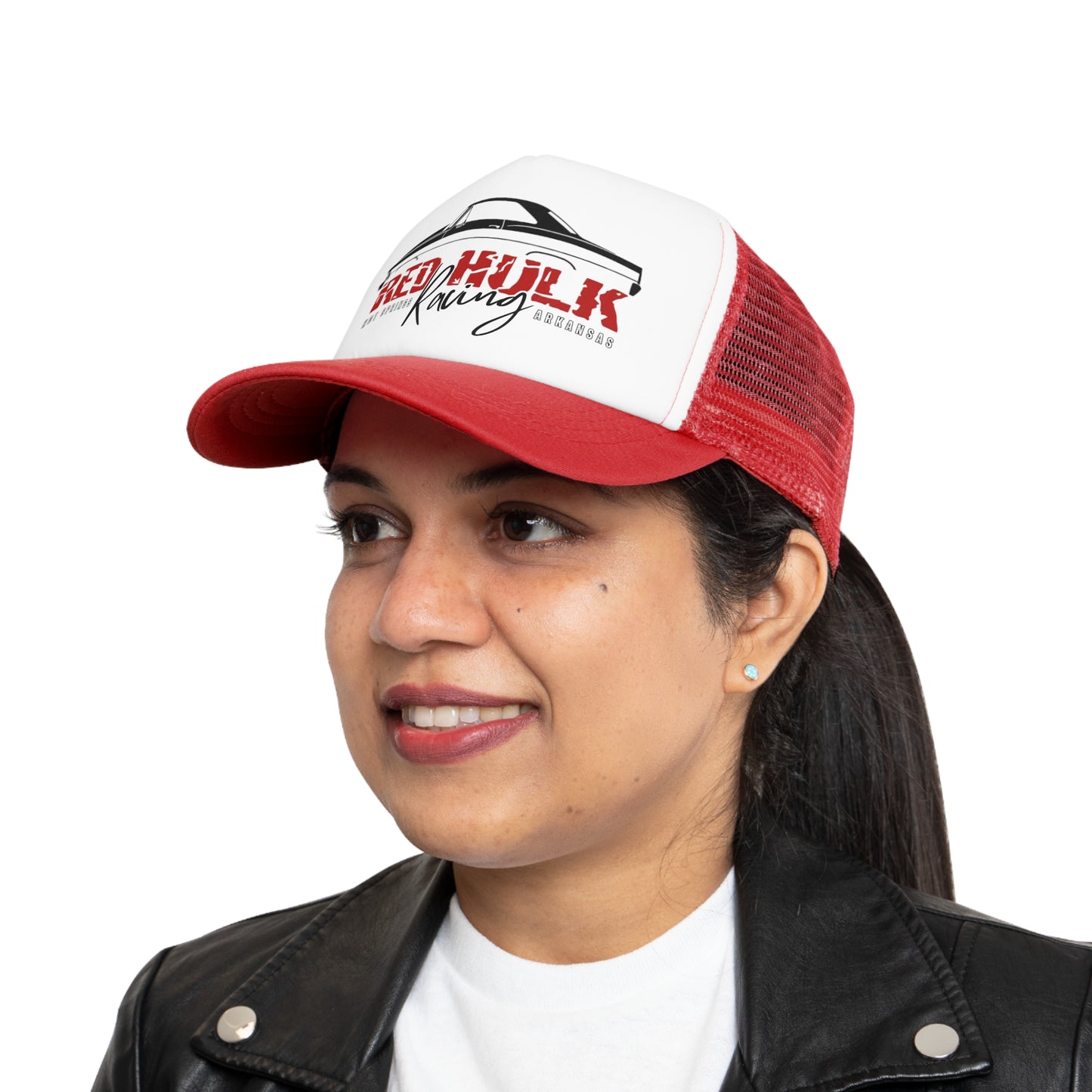 Red Hulk Racing Mesh Cap Hat