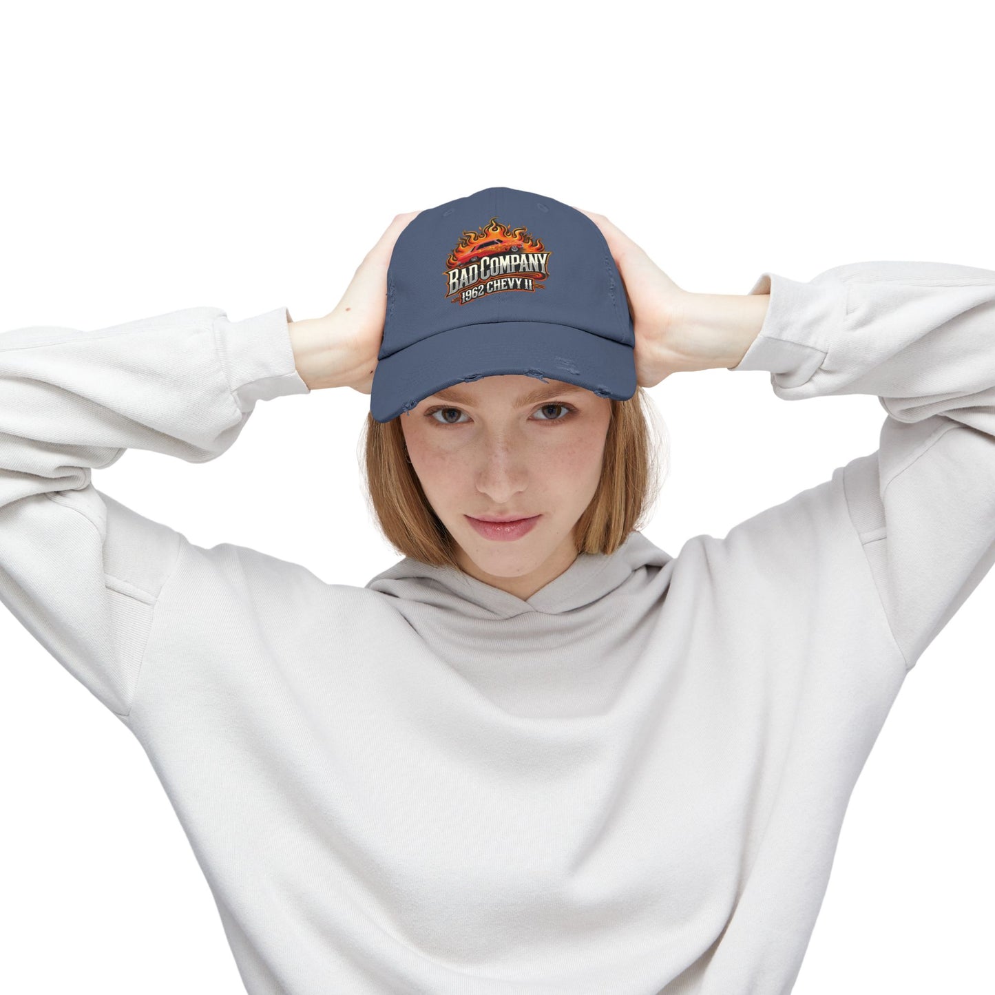 Bad Company Distressed Cap - Unisex Vintage Style Hat
