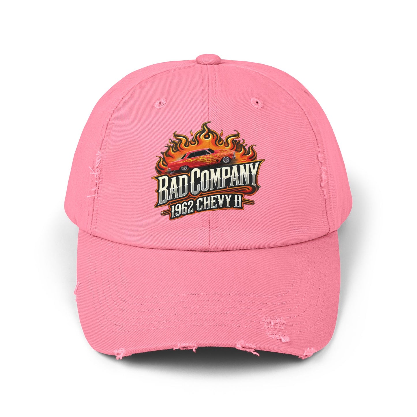 Bad Company Distressed Cap - Unisex Vintage Style Hat