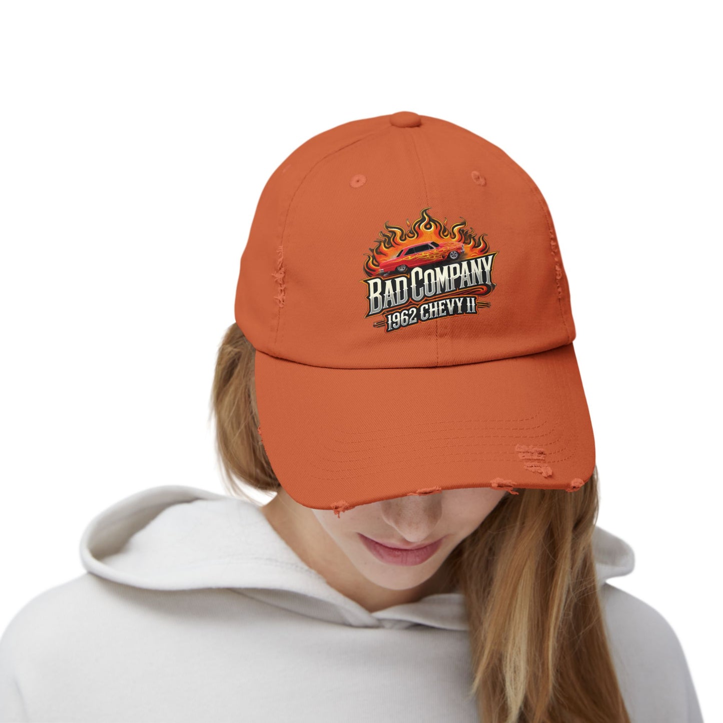 Bad Company Distressed Cap - Unisex Vintage Style Hat