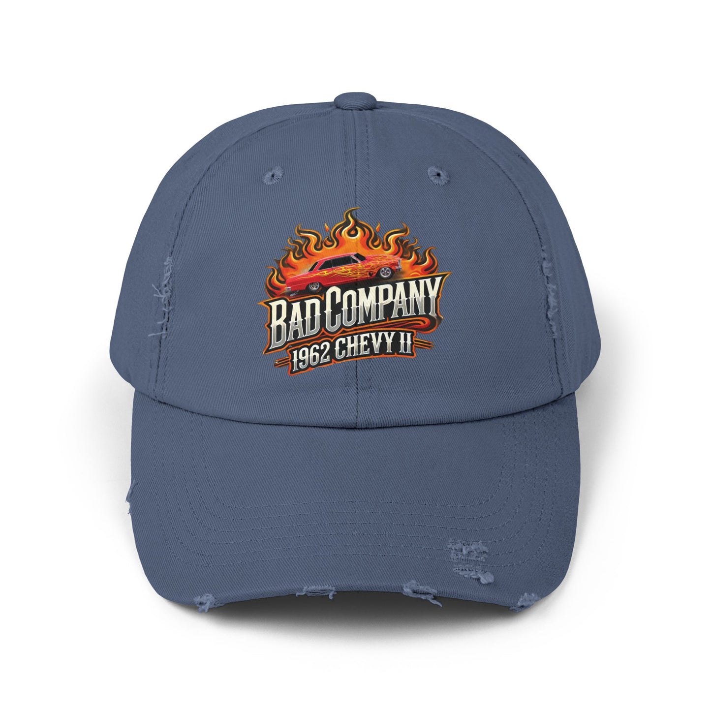 Bad Company Distressed Cap - Unisex Vintage Style Hat
