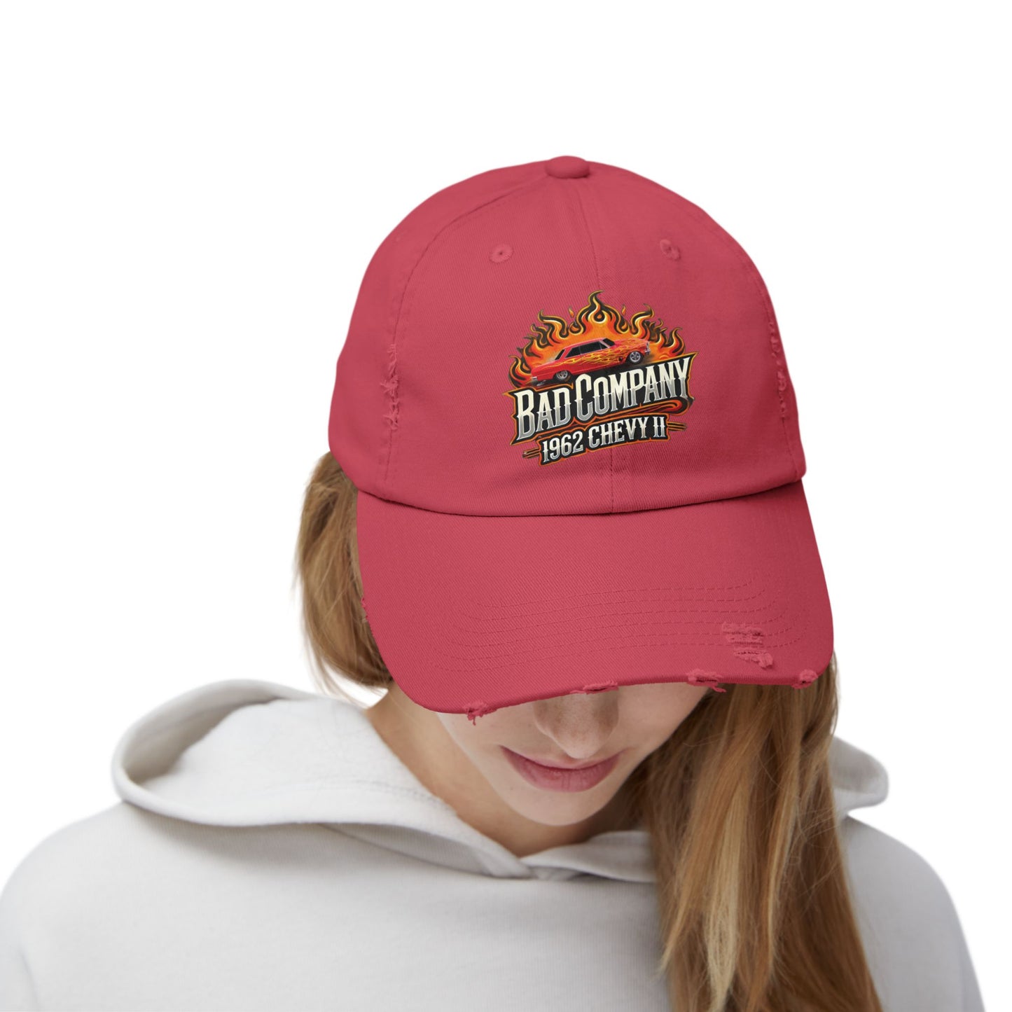 Bad Company Distressed Cap - Unisex Vintage Style Hat