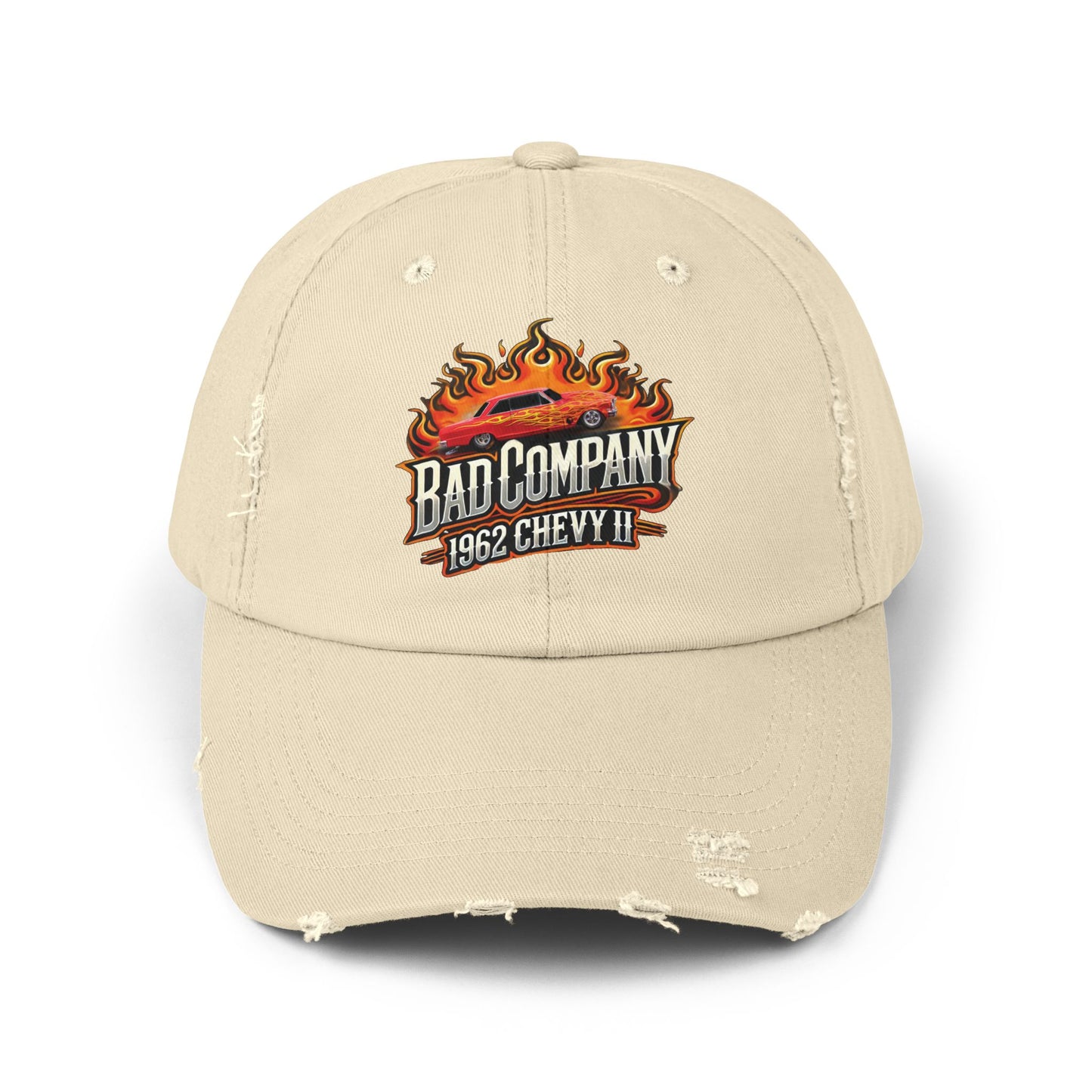 Bad Company Distressed Cap - Unisex Vintage Style Hat
