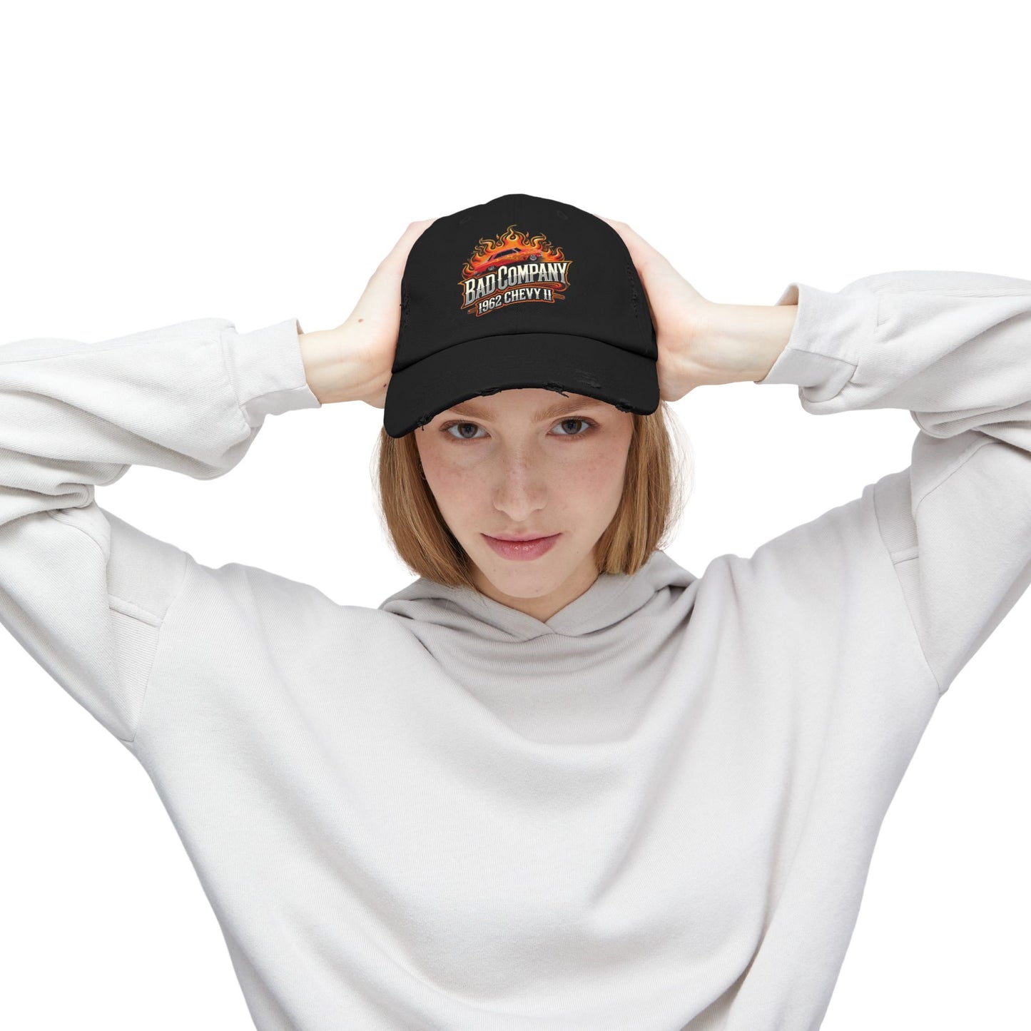 Bad Company Distressed Cap - Unisex Vintage Style Hat