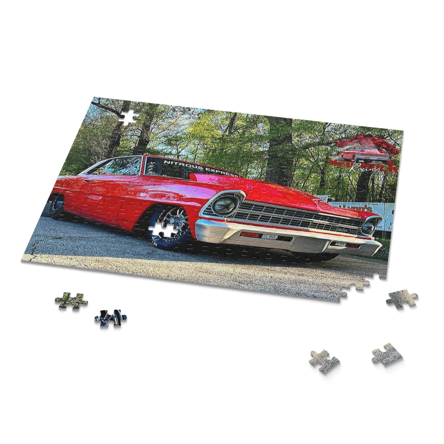 Red Hulk Racing 1967 Chevy Nova SS Puzzle – American Muscle Car Gift