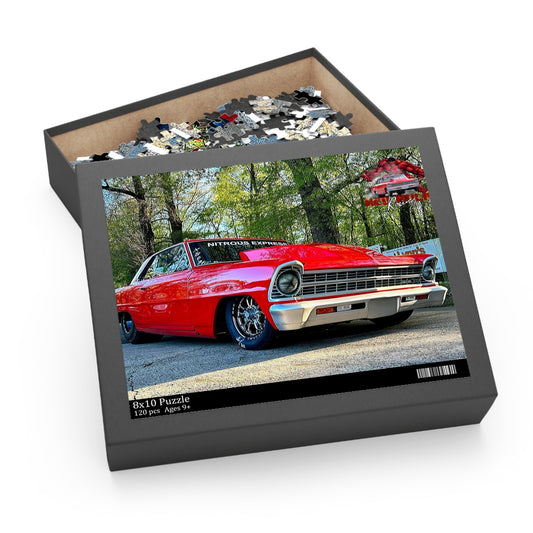 Red Hulk Racing 1967 Chevy Nova SS Puzzle – American Muscle Car Gift