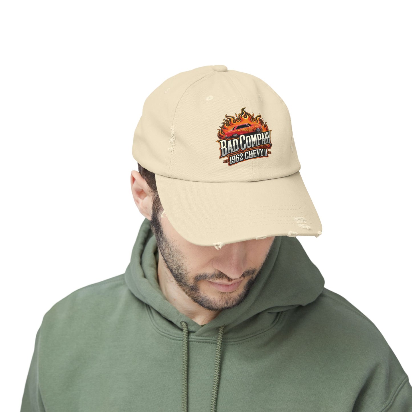 Bad Company Distressed Cap - Unisex Vintage Style Hat