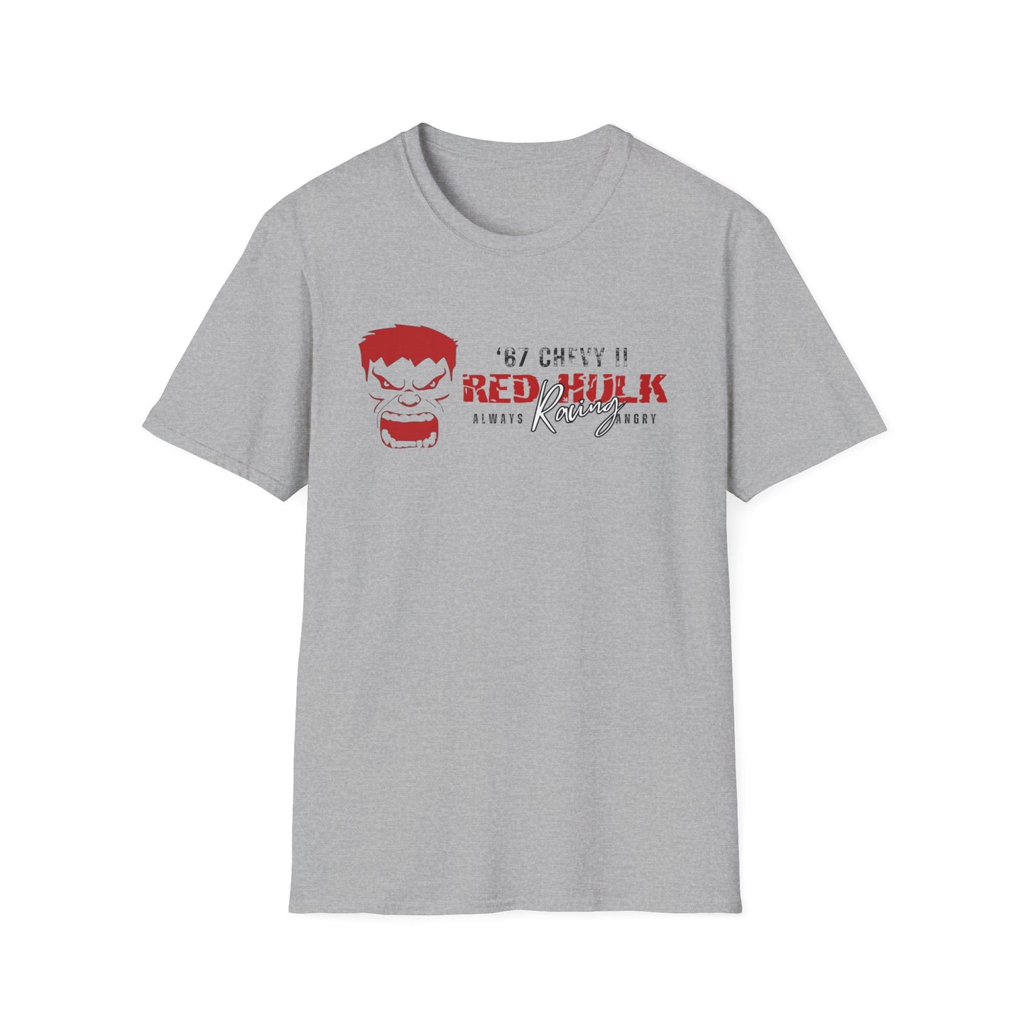 Red Hulk Racing Always Angry T-Shirt Unisex Softstyle T-Shirt