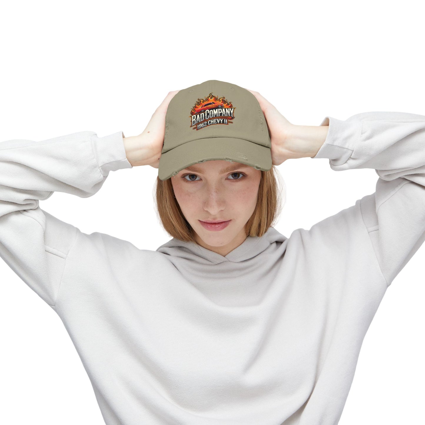 Bad Company Distressed Cap - Unisex Vintage Style Hat
