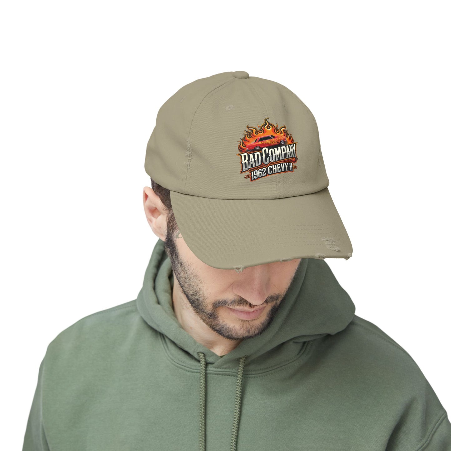Bad Company Distressed Cap - Unisex Vintage Style Hat