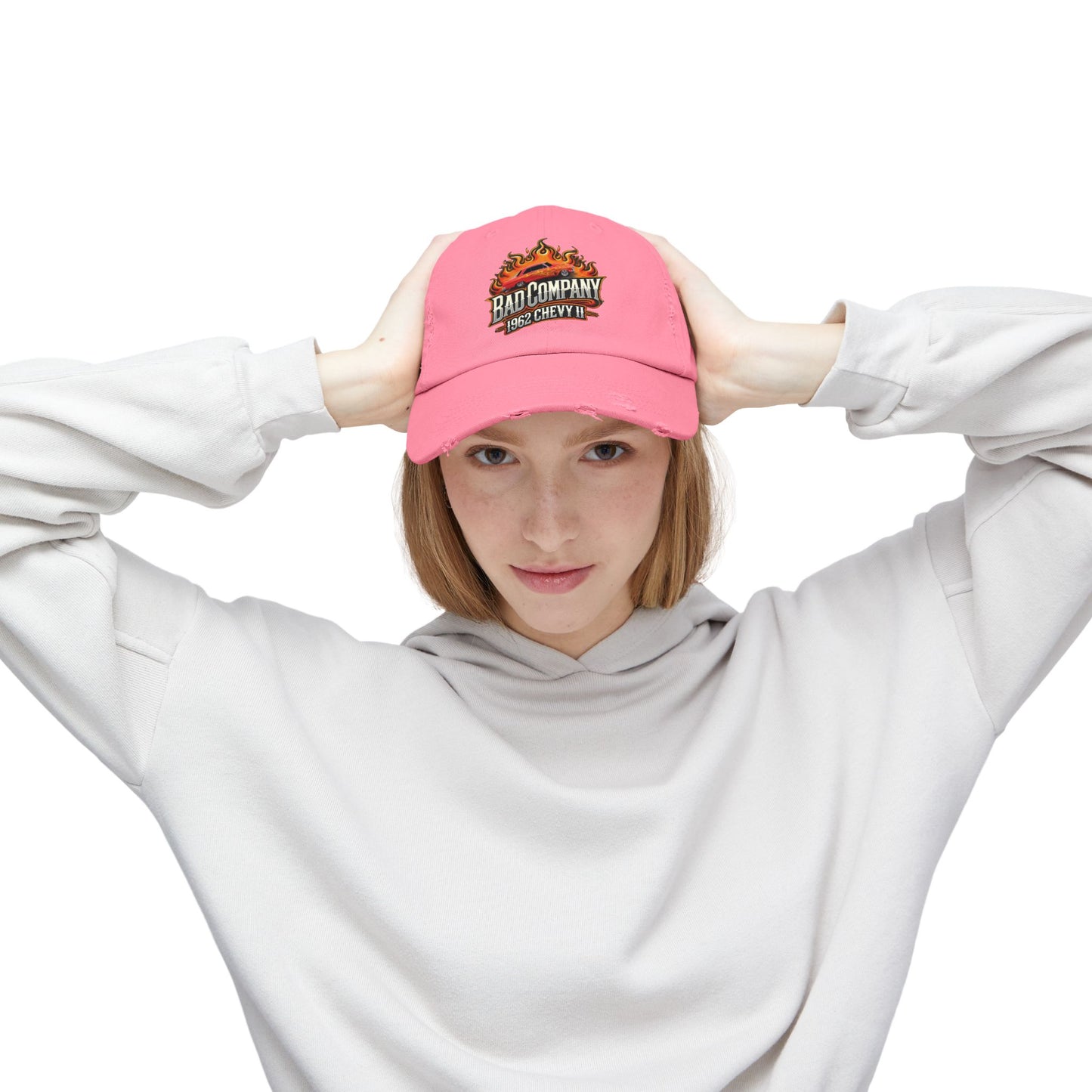 Bad Company Distressed Cap - Unisex Vintage Style Hat