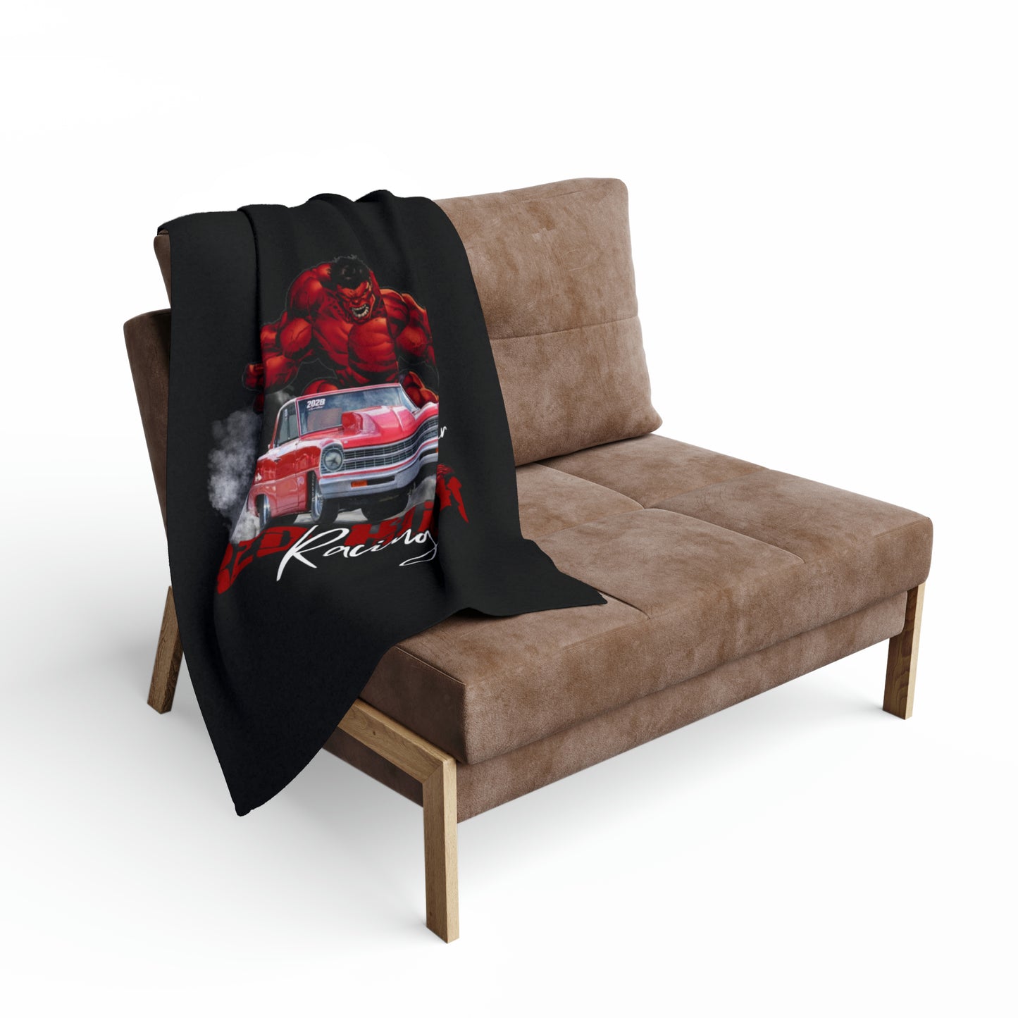 Red Hulk Racing Fleece Blanket