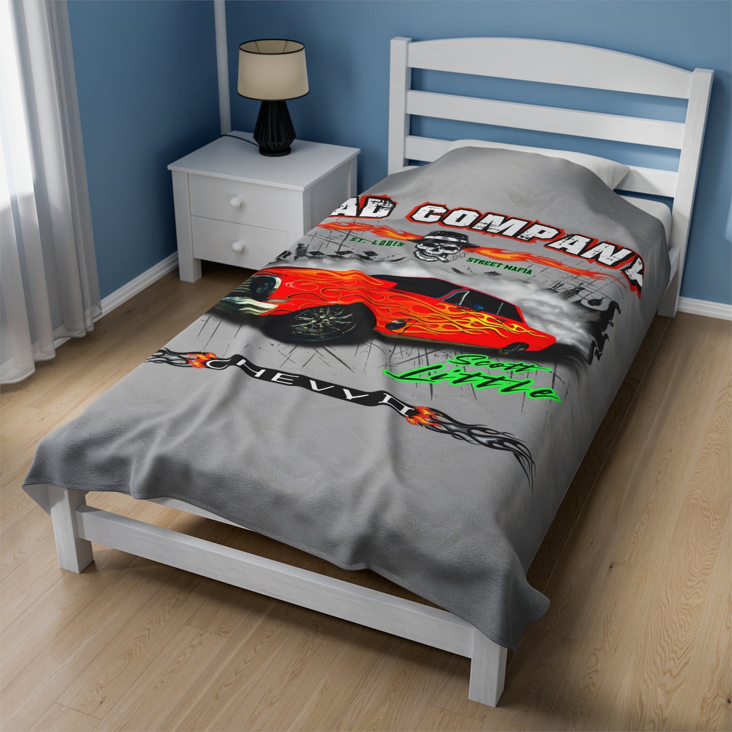 Bad Company Chevy II Velveteen Plush Blanket -