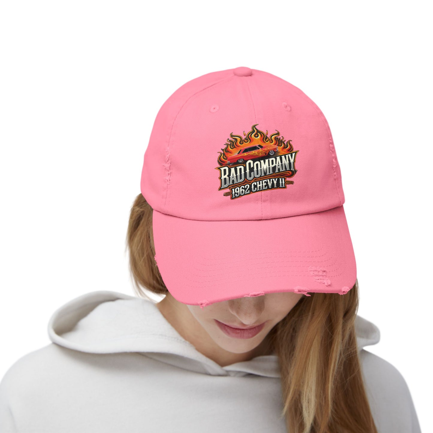 Bad Company Distressed Cap - Unisex Vintage Style Hat