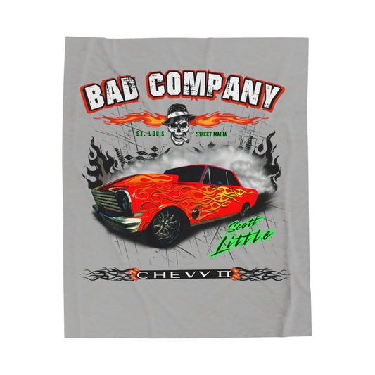 Bad Company Chevy II Velveteen Plush Blanket -