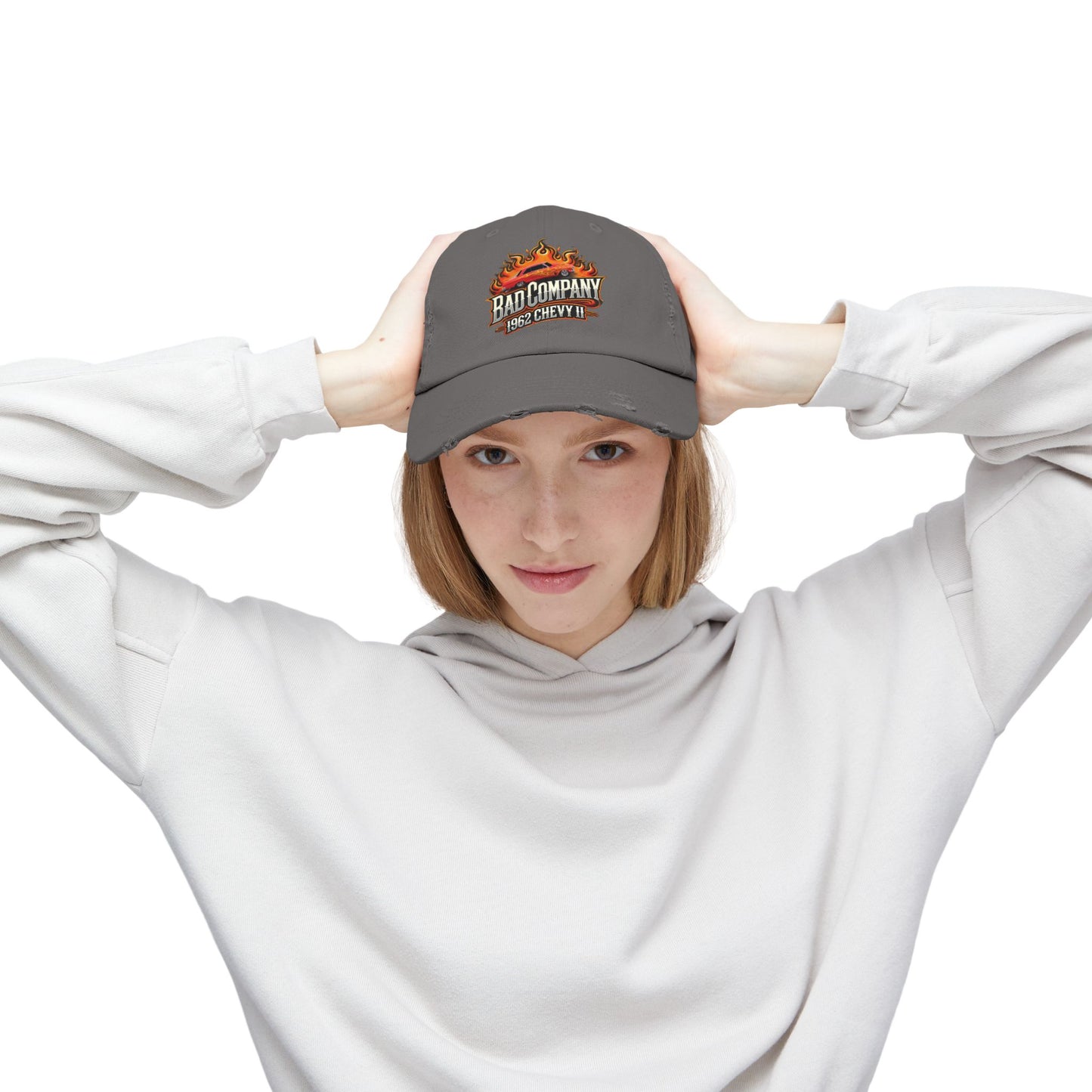 Bad Company Distressed Cap - Unisex Vintage Style Hat