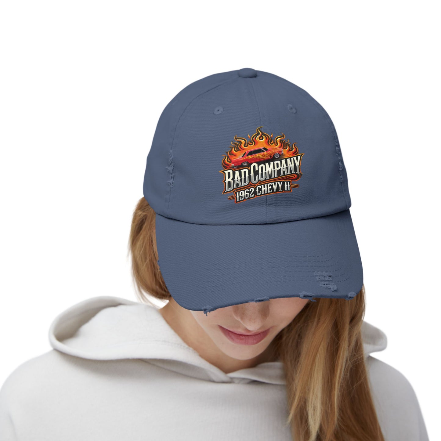 Bad Company Distressed Cap - Unisex Vintage Style Hat