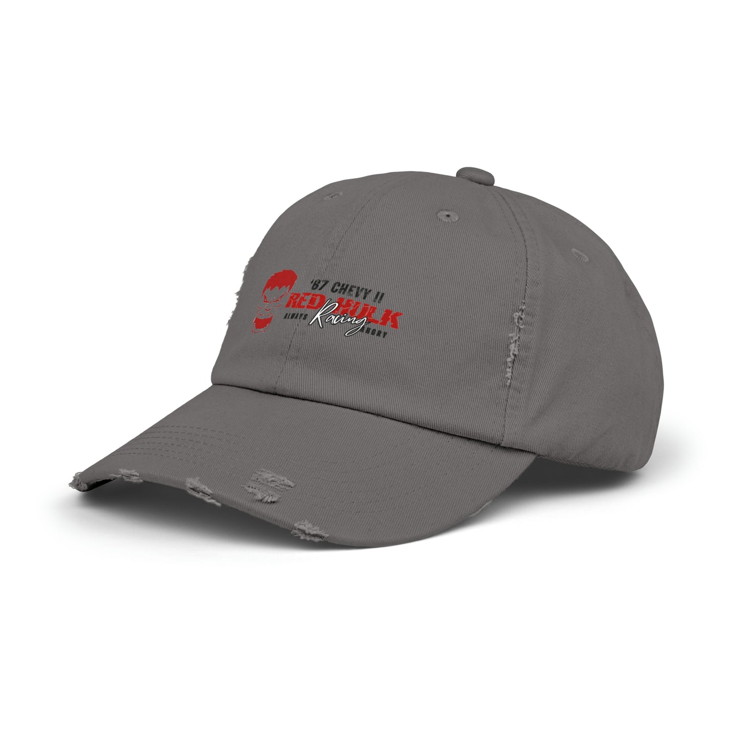 Red Hulk Racing Unisex Distressed Cap