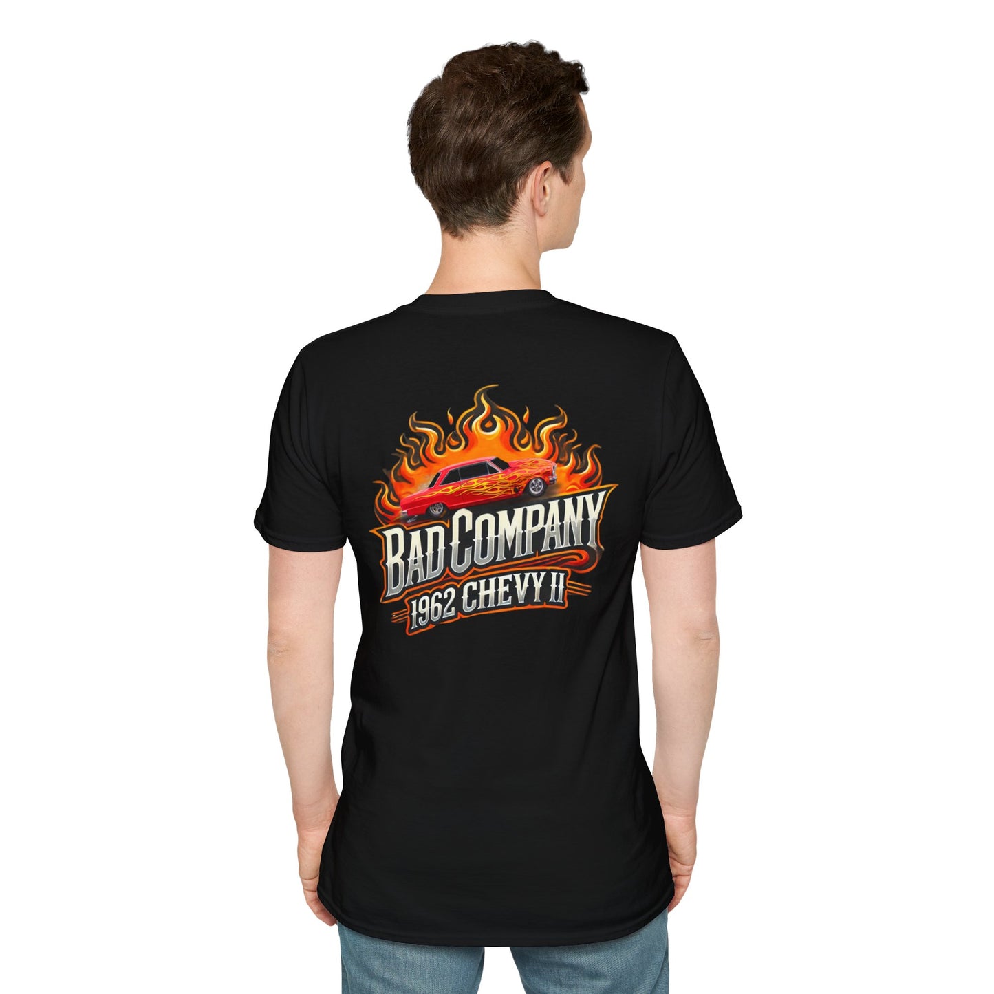 Vintage Bad Company 1962 Chevy II T-Shirt for Car Enthusiasts