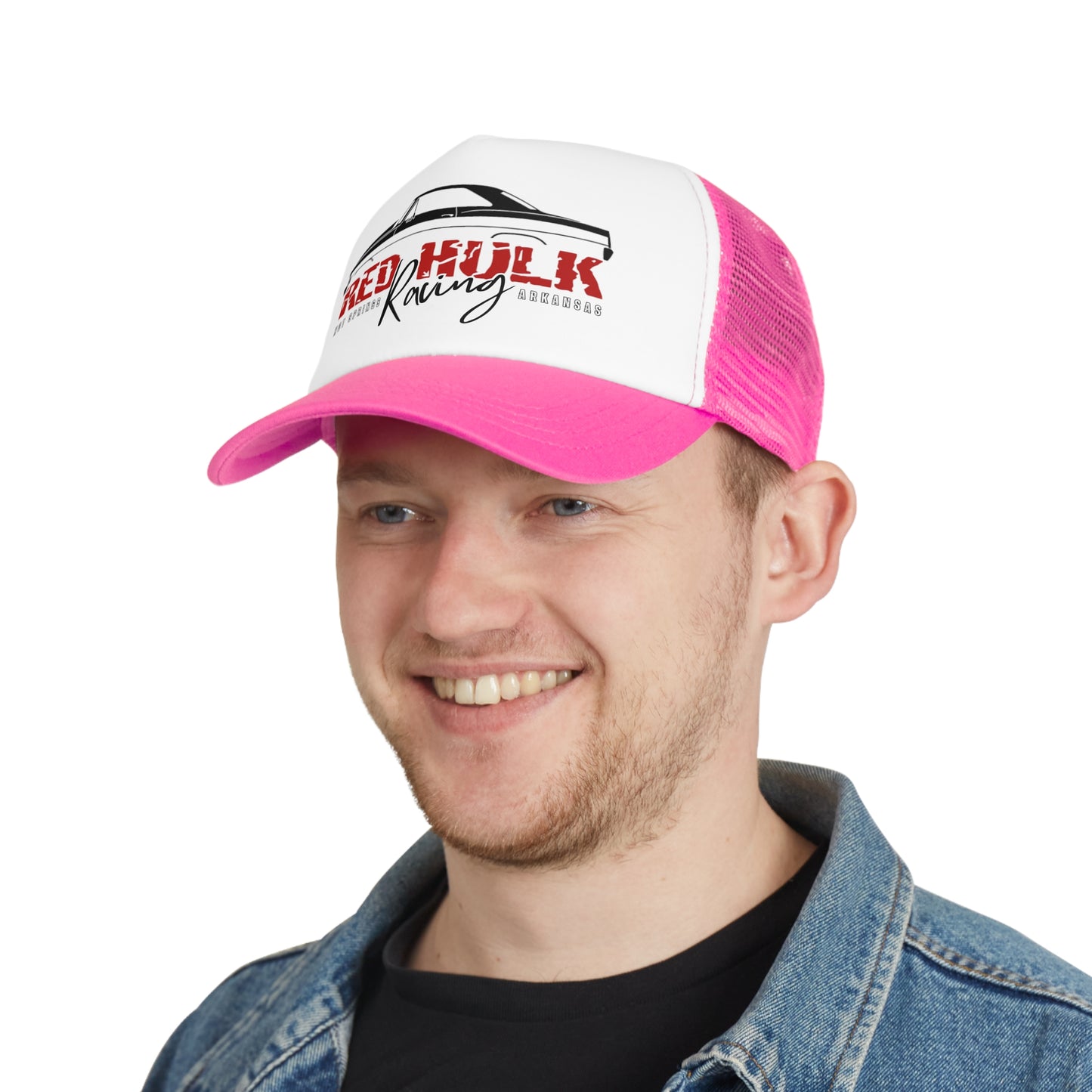 Red Hulk Racing Mesh Cap Hat