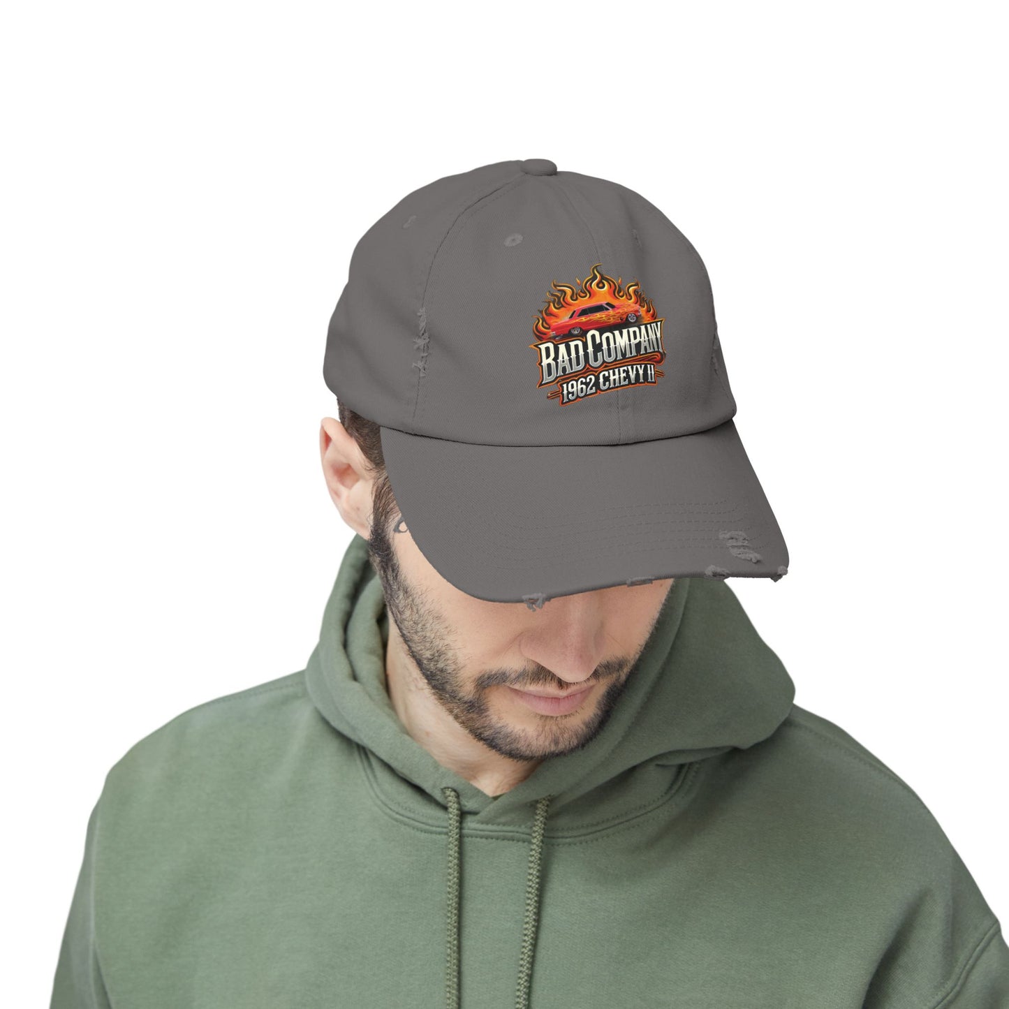 Bad Company Distressed Cap - Unisex Vintage Style Hat