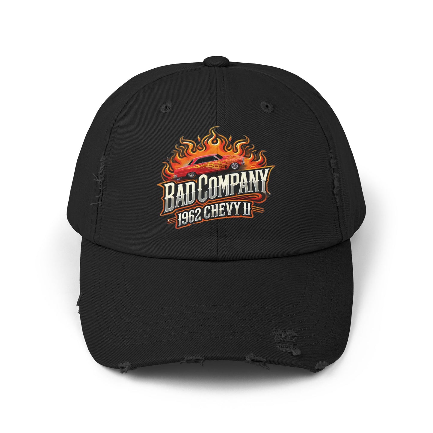 Bad Company Distressed Cap - Unisex Vintage Style Hat