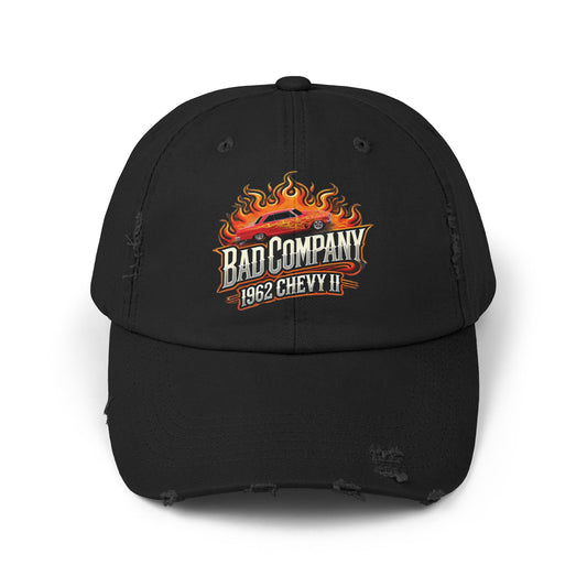 Bad Company Distressed Cap - Unisex Vintage Style Hat