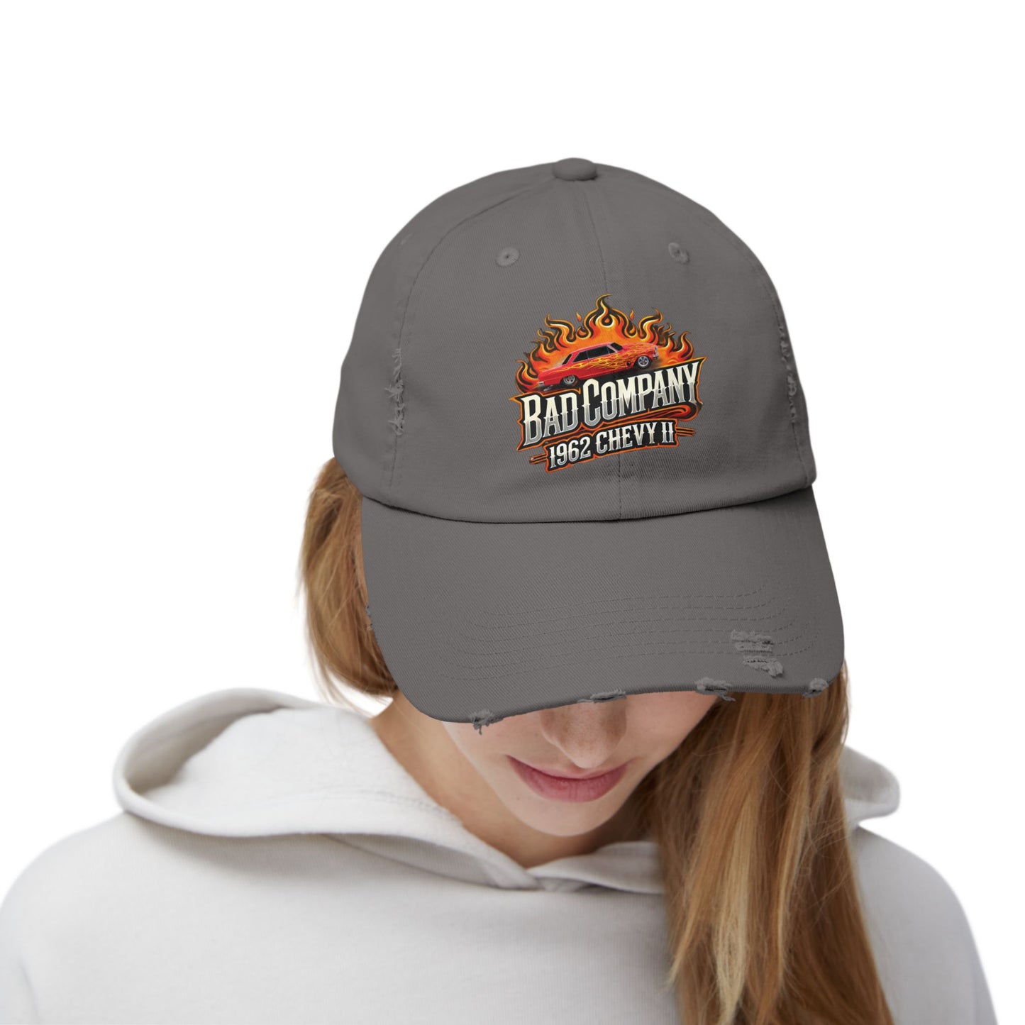 Bad Company Distressed Cap - Unisex Vintage Style Hat