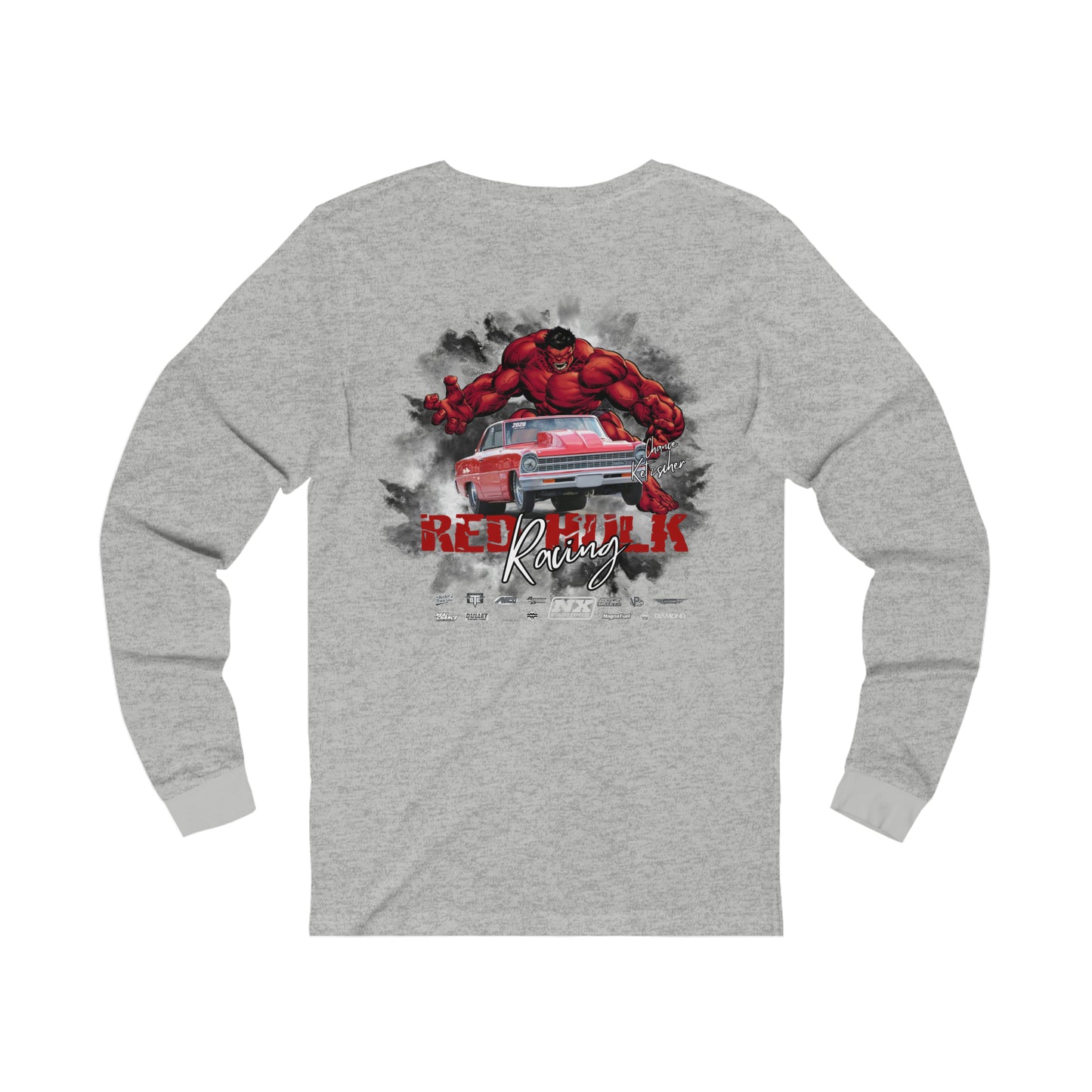 Red Hulk Racing Super Soft Unisex Jersey Long Sleeve Tee