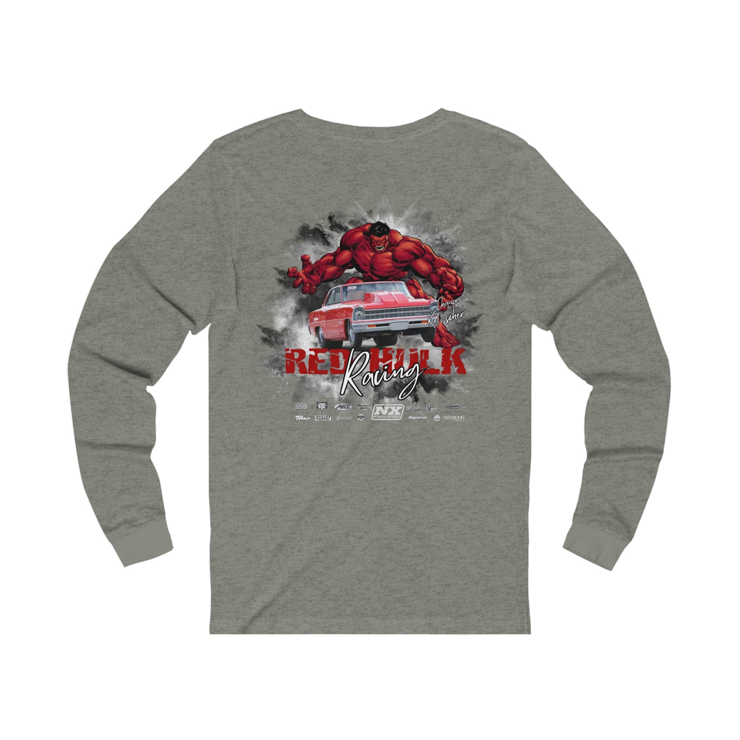 Red Hulk Racing Super Soft Unisex Jersey Long Sleeve Tee