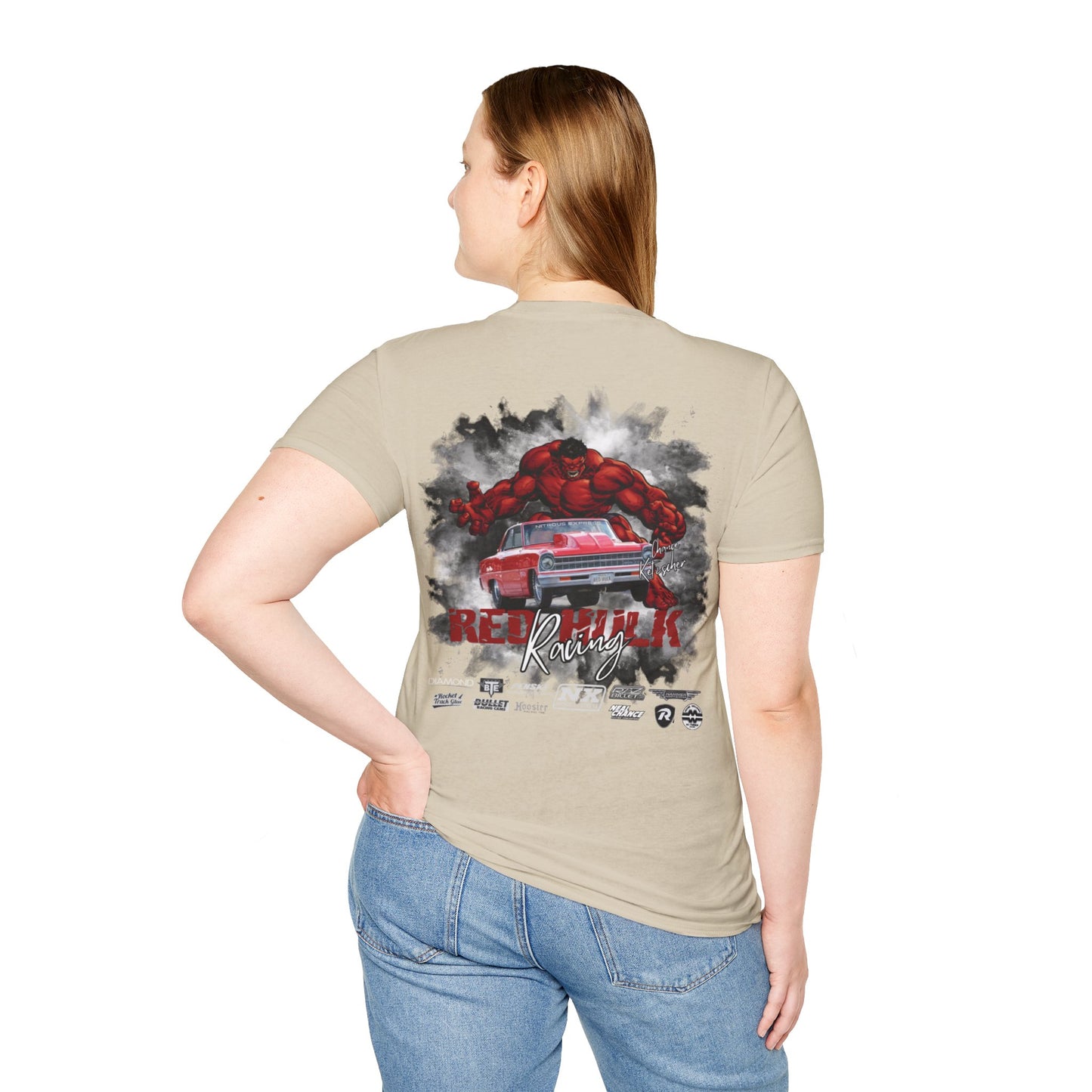 Red Hulk Racing Official Drag Racing Shirt Unisex T-Shirt Racecar Shirt, Car Guy Gift