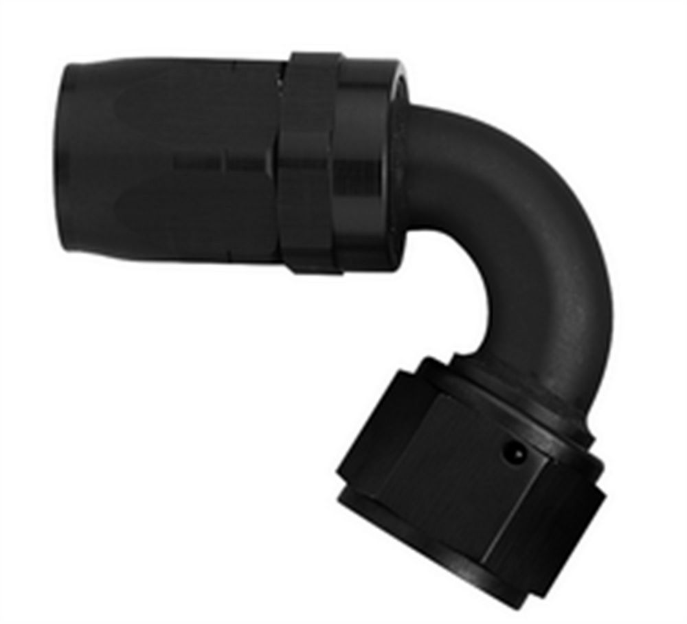 #12 120 Deg Hose End Black