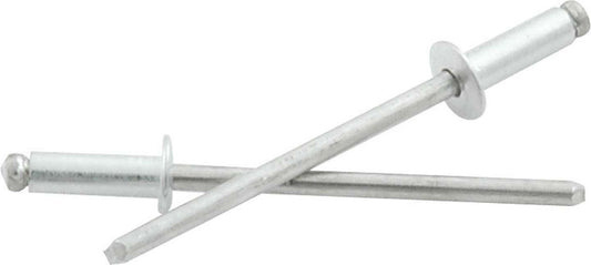 1/8in Alum Rivet Silver 500Pk  1/8in-1/4in