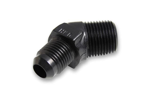 #6 Male to 1/4in NPT 45 Deg Ano-Tuff Adapter