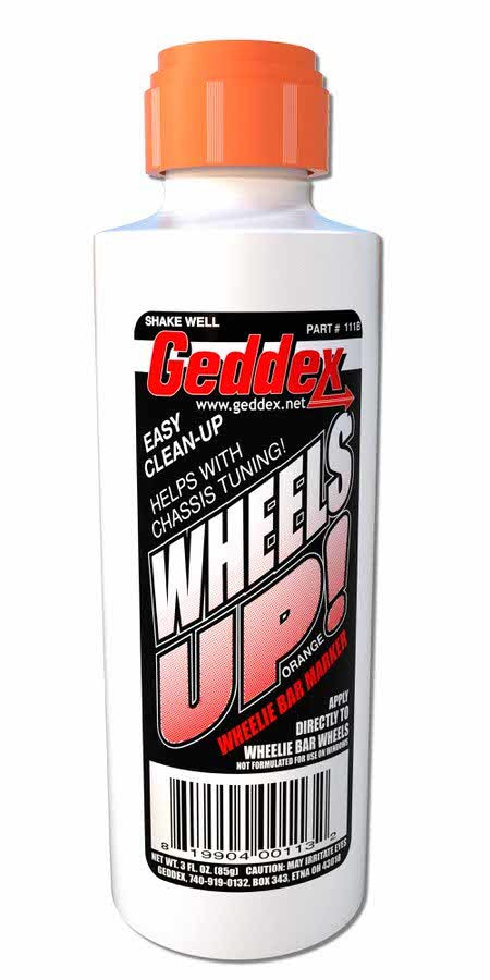 Wheels Up Wheelie Bar Marker Orange 3oz Bottle