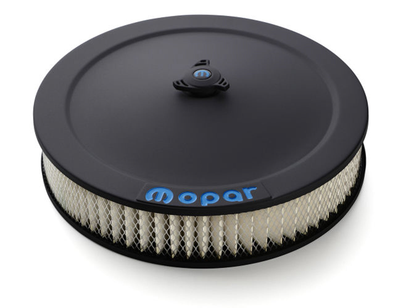 14in Air Cleaner Blue MO PAR Emblem Black Crinkle