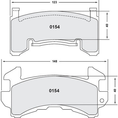 Brake Pads Metric GM