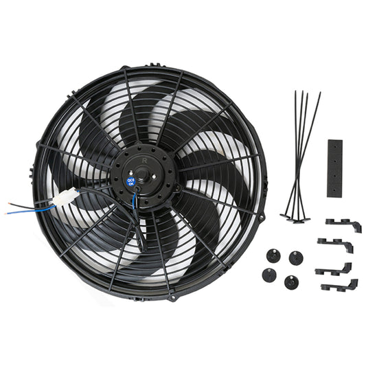 14In Electric Cooling F an 12V Curved Blades