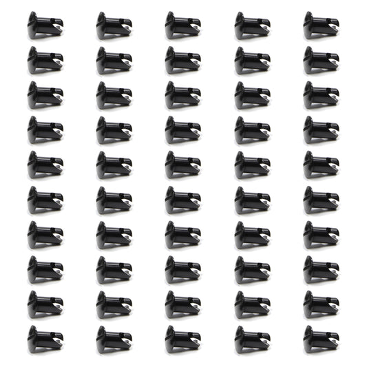 Oval Head Button Alum Black .550 Long 50 Pack